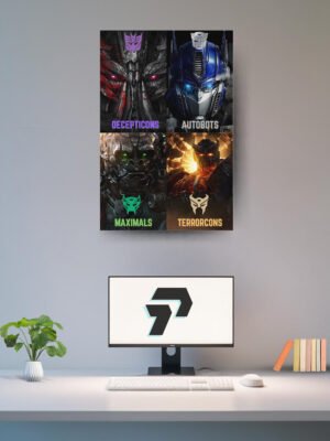 TRANSFORMERS | Autobots, Decepticons, Maximals, and Terrorcons. | POSTER 4 SET COMBO