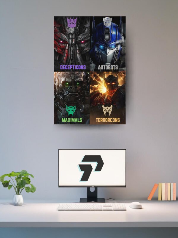 TRANSFORMERS | Autobots, Decepticons, Maximals, and Terrorcons. | POSTER 4 SET COMBO