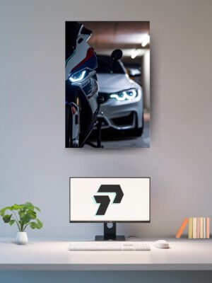 BMW S1000RR & BMW M3 CAR | POSTER