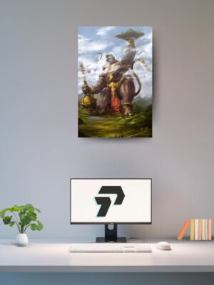 LORD HANUMAN  | DRONAGIRI PARVAT | POSTER