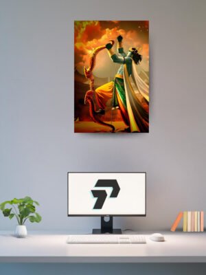 LORD KRISHNA WITH GANDIV | POSTER