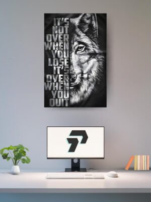 IT'S OVER WHEN YOU QUIT | POSTER