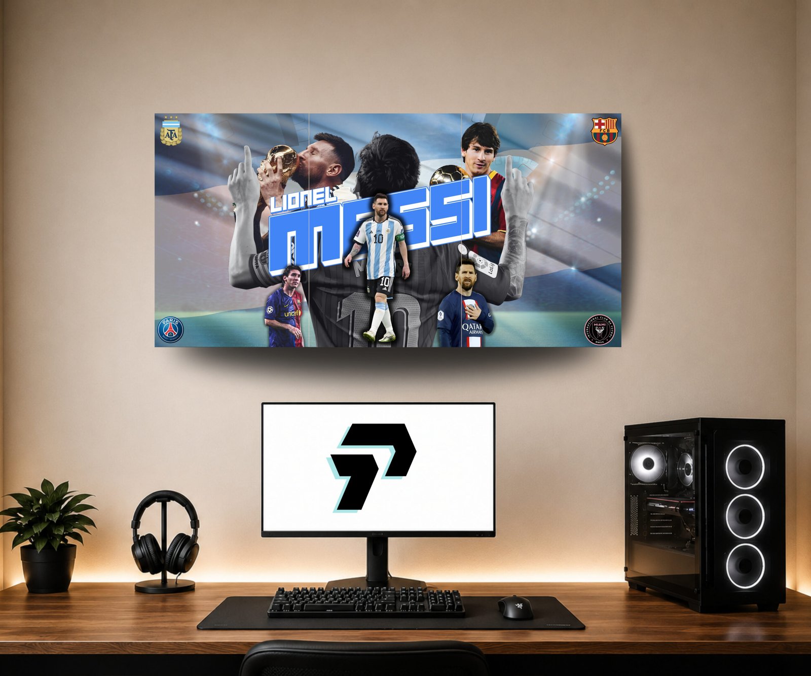 Lionel Messi – Split Poster 1IN3